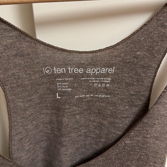Ten Tree Tank Brown Size Large - Picture 2 of 3